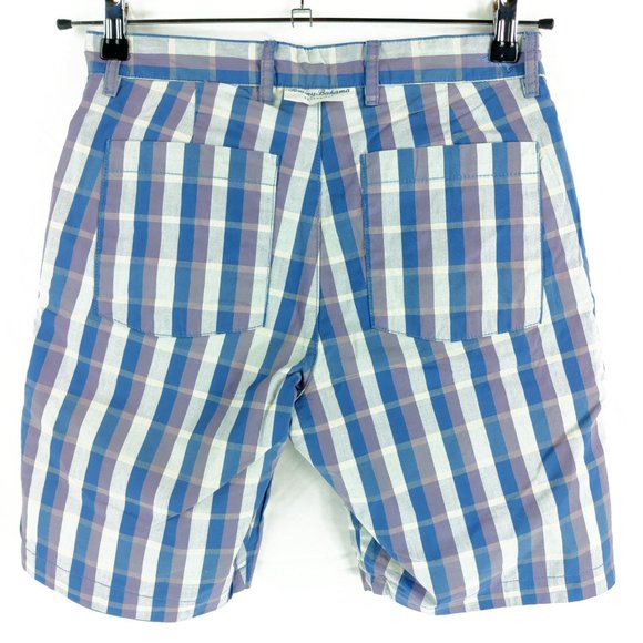 NWT $115 Tommy Bahama Blue Plaid 'Ikat or Not' Reversible 10" Shorts - Picture 10 of 11